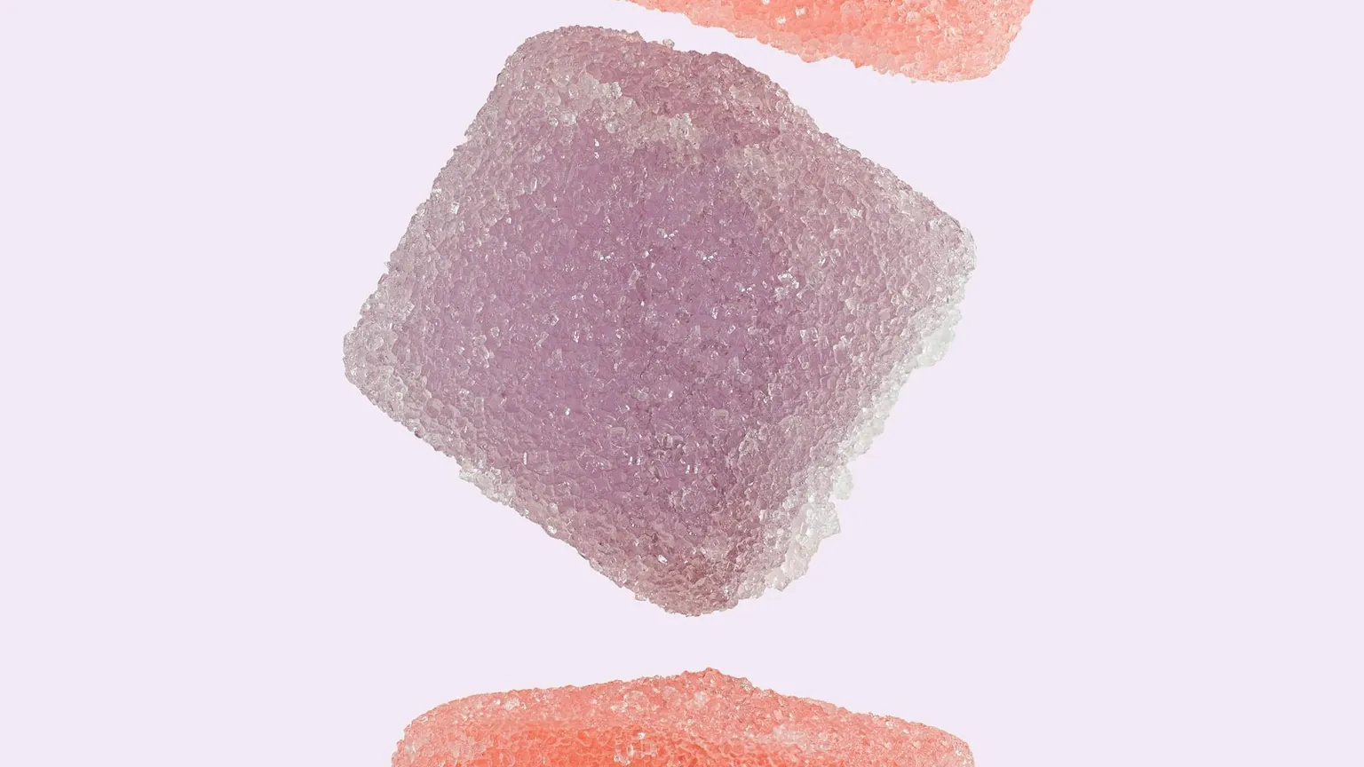 Colorful cannabis-infused gummies used for low-dose microdosing